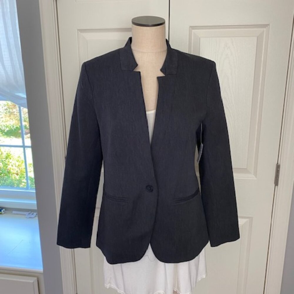 OLD NAVY GREY NOTCHED JACKET NWT